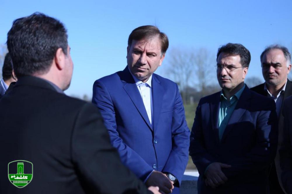 بازدید استاندار گیلان از فاز نخست پروژه تعریض مسیر ارتباطی شهر صنعتی رشت