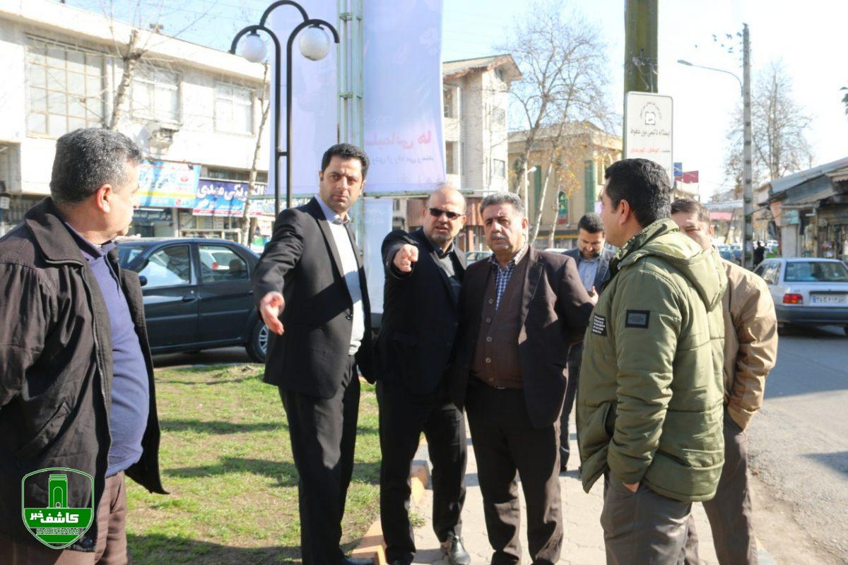 بازدید رئیس شورای شهر و تعدادی از مدیران شهرداری از پارک بانوان و پروژه های شهرداری