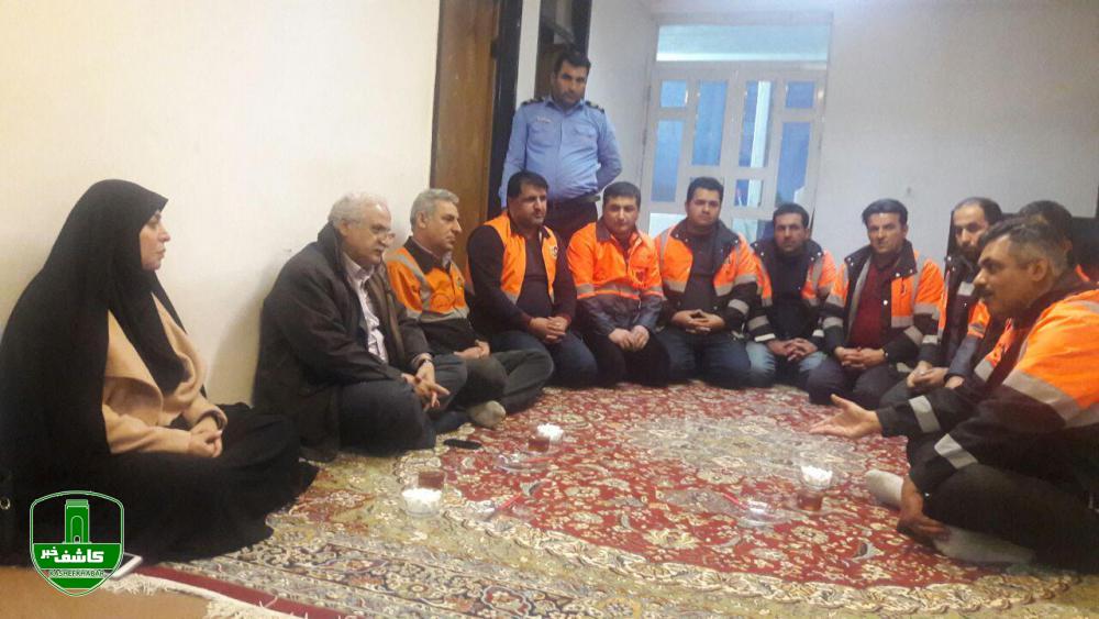 حضور معاون عمرانی استاندار گیلان در جمع راهداران محور اسالم به خلخال