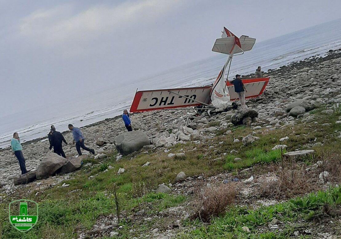 یک فروند هواپیمای تفریحی در رامسر سقوط کرد
