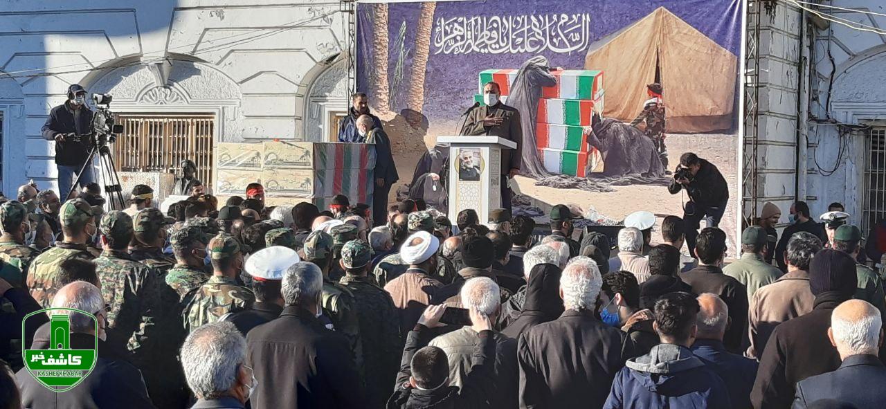 پیکر ۸ شهید گمنام دفاع مقدس در رشت تشییع شد پیکر ۸ شهید گمنام دفاع مقدس در رشت تشییع شد