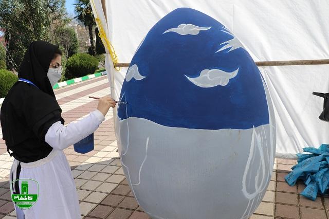نخستین جشنواره تخم مرغ های رنگی لاهیجان آغاز بکار کرد
