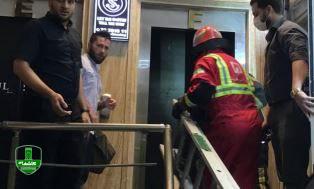 سقوط مرد جوان در چاه آسانسور در رشت