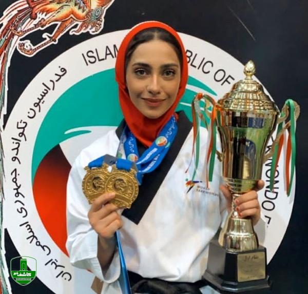 کسب مدال طلای تکواندو کار گیلانی در رقابتهای لیگ برتر پومسه زنان باشگاههای کشور