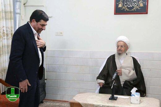 انتقاد آیت الله مکارم شیرازی به «کاهش ارزش پول ملی» و «آزار مردم از افزایش قیمت کالاها» در دیدار اول رئیسی/ مسأله حجاب با فشار حل نمیشود انتقاد آیت الله مکارم شیرازی به «کاهش ارزش پول ملی» و «آزار مردم از افزایش قیمت کالاها» در دیدار اول رئیسی/ مسأله حجاب با فشار حل نمیشود