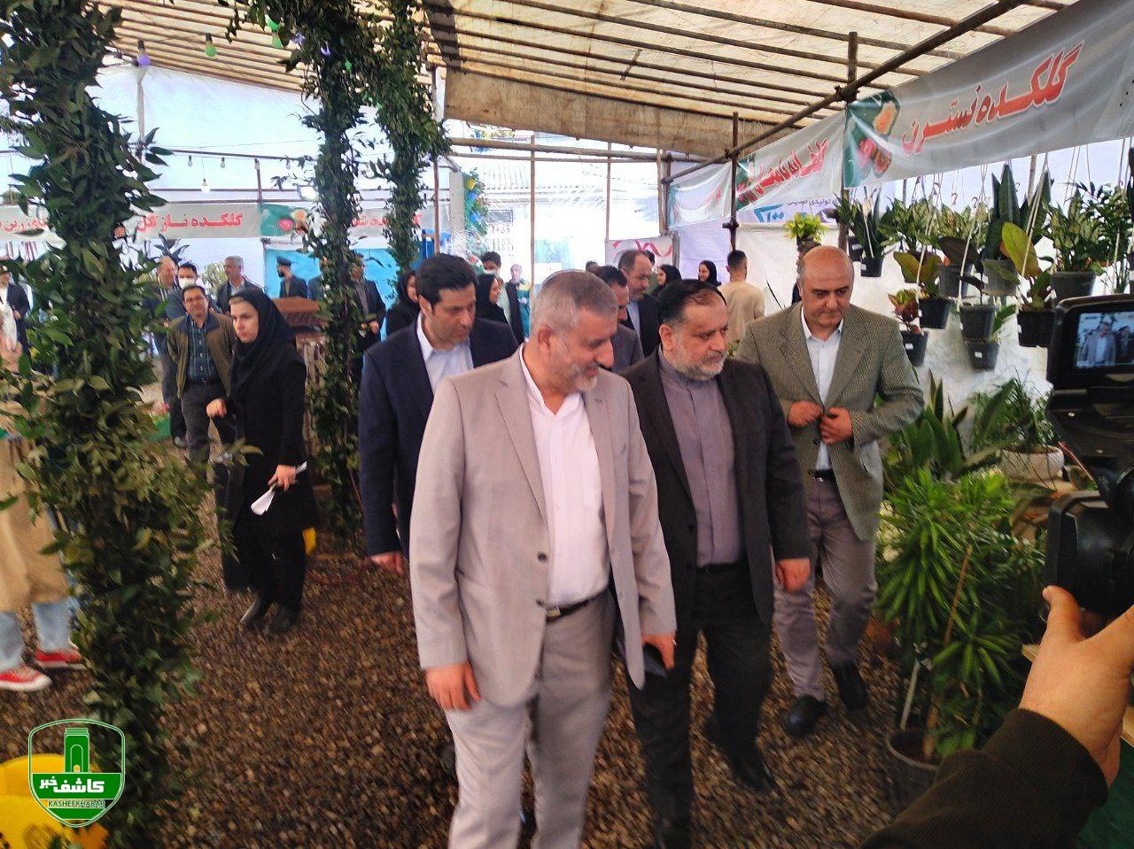سومین نمایشگاه گل و گیاه شهرداری لاهیجان افتتاح شد