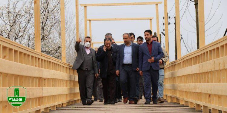 فاز اول مرمت پل چوبی بندر کیاشهر و پارک محله‌ای شیلات افتتاح شد
