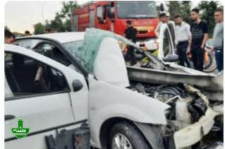 یک کشته در تصادف خودرو سواری با گاردریل در جاده لاکان رشت