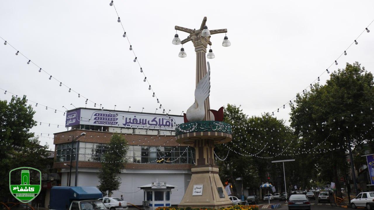 شهرداری  لاهیجان با فضا سازی شهر، به استقبال عید غدیر رفت