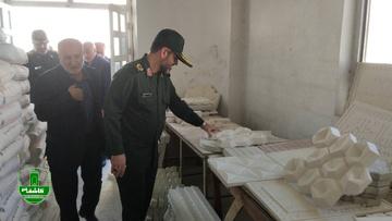 بازدید سردار دامغانی فرمانده سپاه قدس گیلان از زندان لاکان رشت