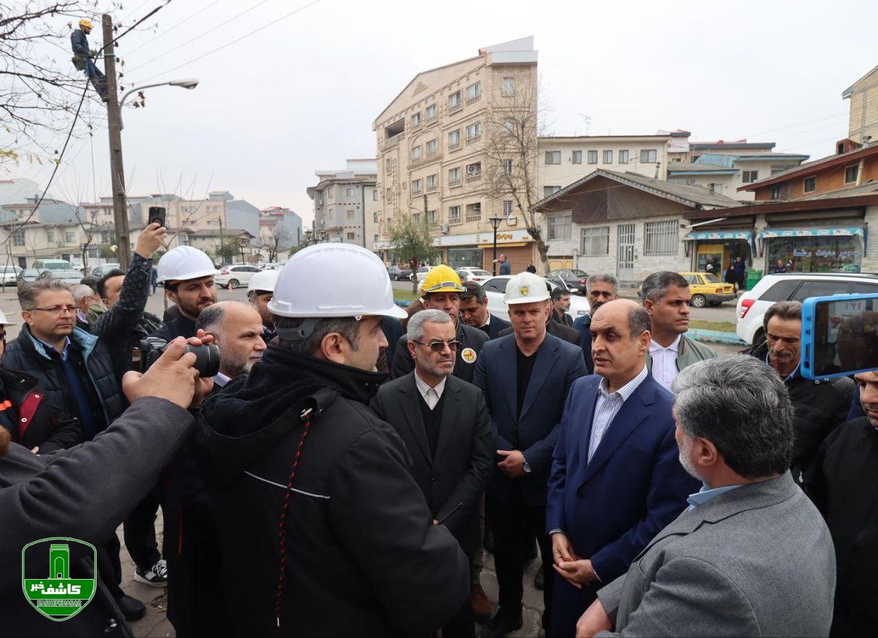 با دستور استاندار گیلان صورت پذیرفت؛ آغاز عملیات اجرایی ۱۰۰کیلومتر کابل خودنگهدار در رشت