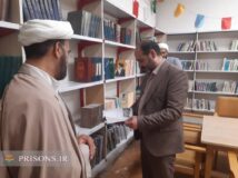 افتتاح کتابخانه شهید والی الله جعفری در اردوگاه کار درمانی حویق با حضور سرپرست زندان‌های گیلان
