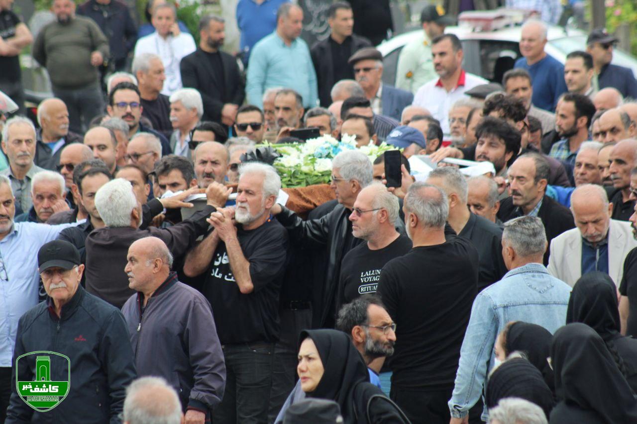 بهمن صالحنیا «پدر ملوان» در بندرانزلی تشییع شد