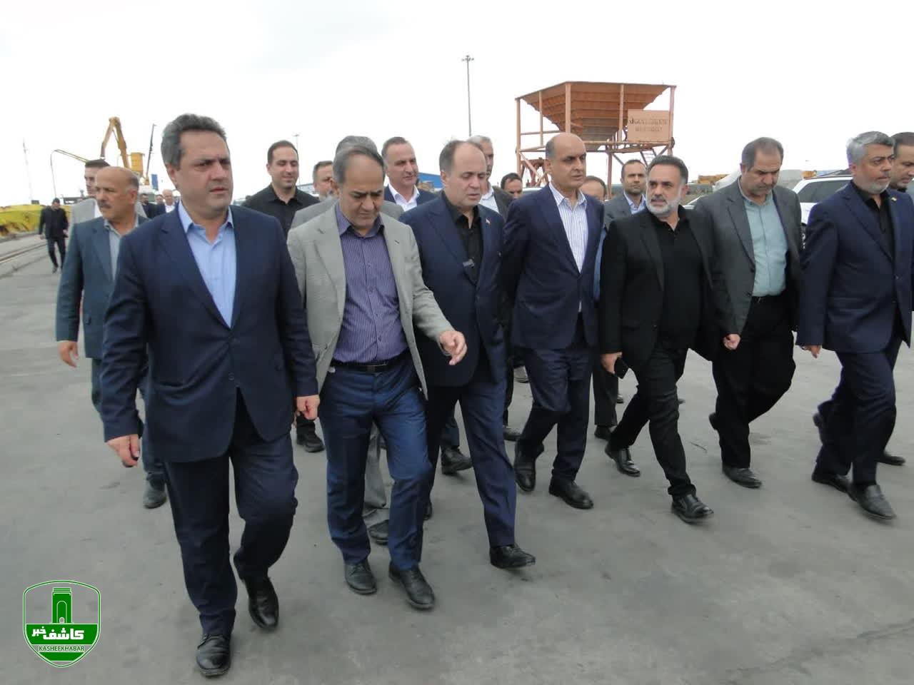 بازدید وزیر جهاد کشاورزی از بندر کاسپین