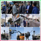 بازدید میدانی مدیرعامل شرکت توزیع برق گیلان از بازسازی شبکه های برق منطقه حمیدیان