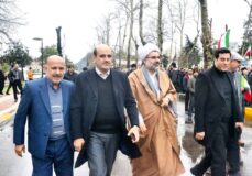 فرماندار شهرستان لاهیجان در راهپیمایی یوالله ۲۲ بهمن ؛  حضور حماسی مردم لاهیجان در ۲۲ بهمن؛ پاسخ قاطع به یاوه‌گویی‌های آمریکا