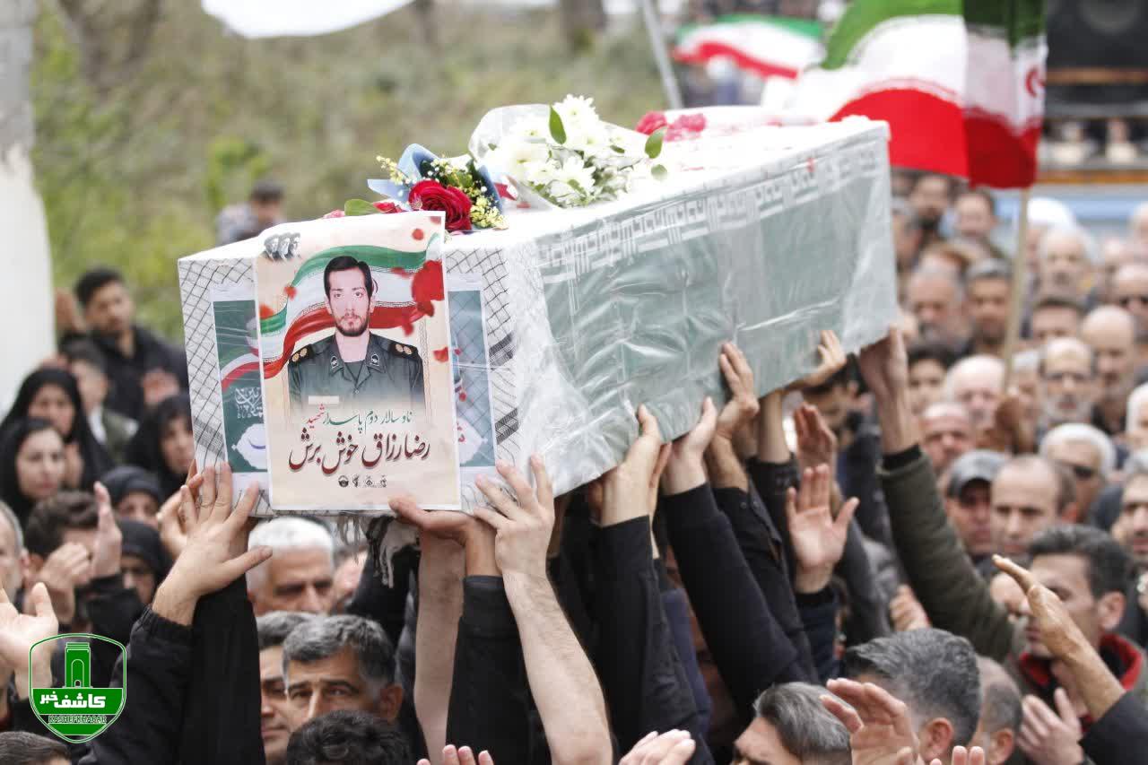 پیکر مطهر شهید رضا رزاق در لاهیجان تشییع شد